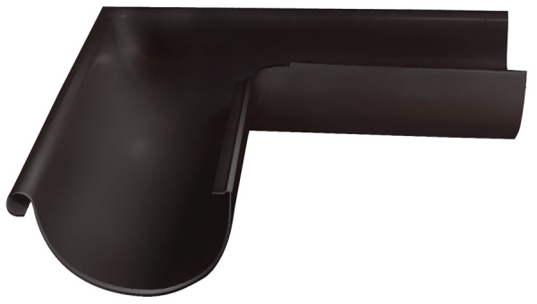 Угол желоба внешний 90° Grand Line Ø 125 мм PE Matt, RR 32