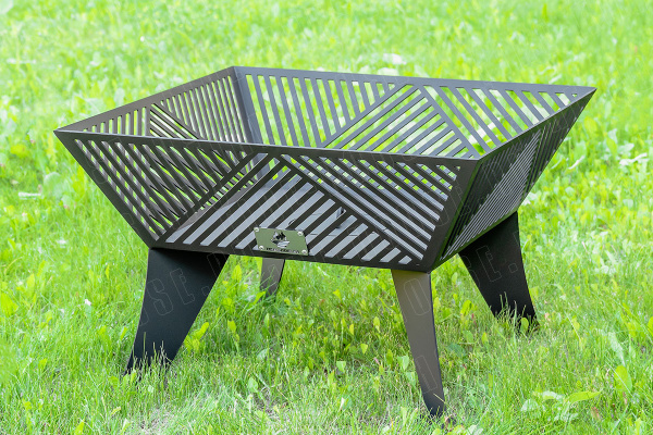 Костровой очаг, 900х900 мм, H=560 мм, "Ибица"