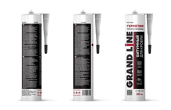 Герметик Grand Line битумный, Professional, черный, 300 мл