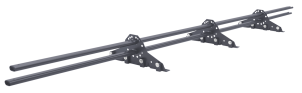 Снегозадержатель Grand Line для фальцевой кровли, L=3000 мм, 3 опоры, 2 трубы, овал 42х21 RAL 7004