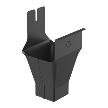 Воронка квадратная, Galeco STAL 2 125/80 х 80 мм, RAL 7024