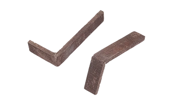 Декоративный кирпич, угловой элемент Mesterra Stratum, 235х110х40 мм под Кирпич, цвет: 003