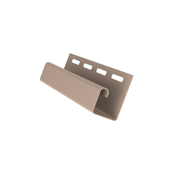 J-профиль пвх, Grand Line, L=3000 мм серия Color Plus, цвет: персиковый