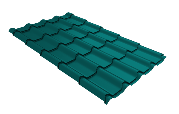 Профиль волновой Grand Line камея 0.45 мм, PE, RAL 5021