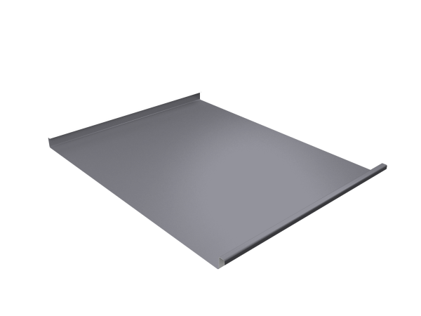 Фальц двойной стоячий Grand Line, 0.45 мм, Drap, RAL 7004