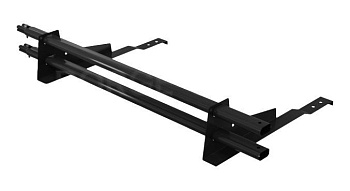 Снегозадержатель для натуральной черепицы Borge L=1500 мм, 2 опоры, 2 трубы, овал 25х45 RAL 9005