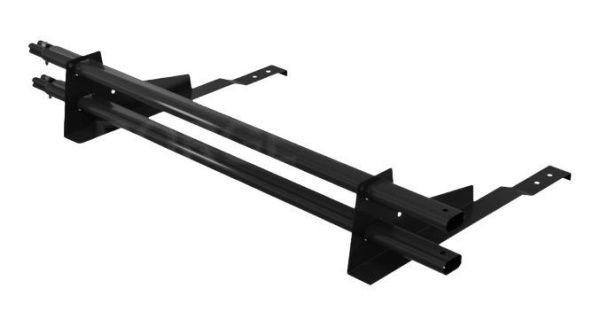 Снегозадержатель для натуральной черепицы Borge L=1500 мм, 2 опоры, 2 трубы, овал 25х45 RAL 9005