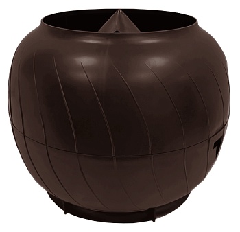 Дефлектор статический колпак Gervent, 160 мм коричневый