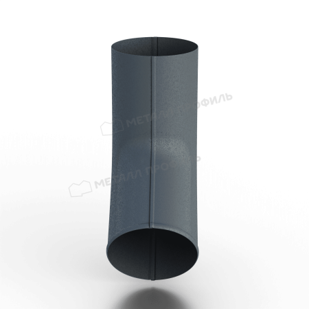 Колено сливное Ø100 мм, Металл Профиль Foramina Freeze, Grey