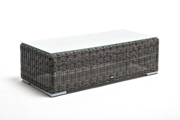 Стол журнальный из искусственного ротанга, Боно цвет: графит