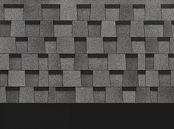 Ламинированная битумная черепица, Docke, Dragon Standart цвет: серый, 2.38 м² / уп.