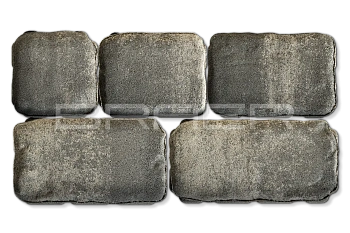 Тротуарная плитка Braer Ривьера, 60 мм 132х132, 165х132, 198х132, 231х132, 265х132 мм, цвет: Color Mix Туман