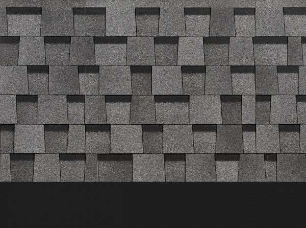 Ламинированная битумная черепица, Docke, Dragon Standart цвет: серый, 2.38 м² / уп.