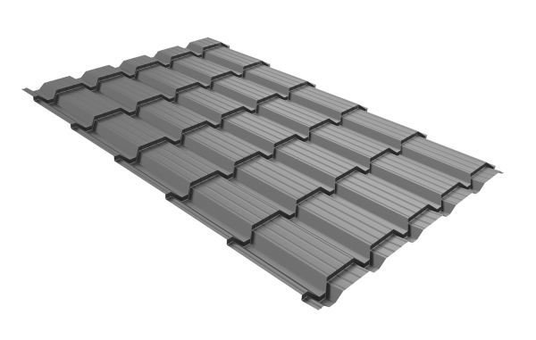 Профиль волновой Grand Line квадро профи 0.45 мм, PE, RAL 9006