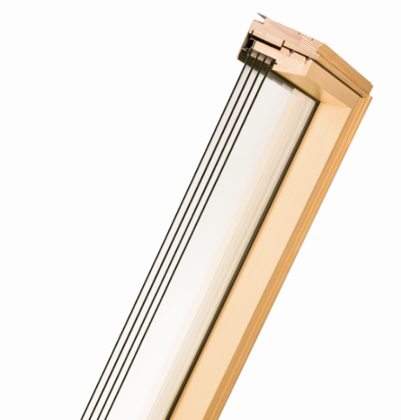 Мансардное окно Fakro,  78х118 см FTT U8 Thermo, Дерево, 3-х камерный стеклопакет