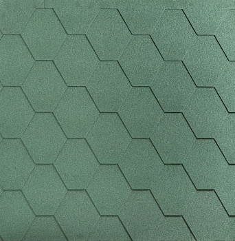 Битумная черепица, Katepal, KL цвет: зеленый, 3 м² / уп.