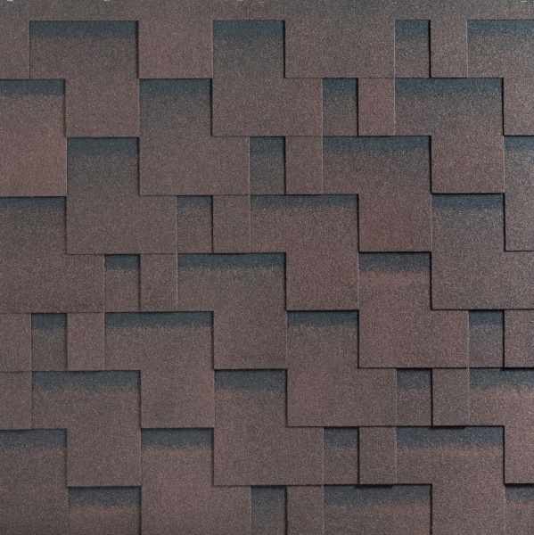 Битумная черепица, Katepal, Rocky цвет: спелый каштан, 3 м² / уп.