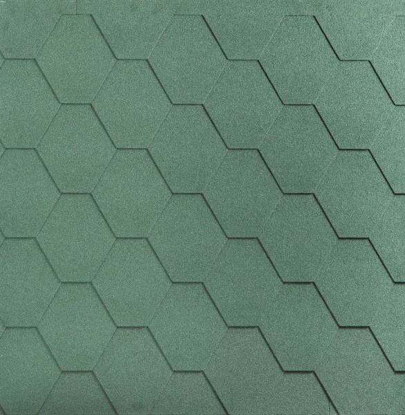 Битумная черепица, Katepal, KL цвет: зеленый, 3 м² / уп.