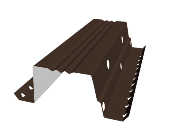 GL Вентпрогон опорный фальц 35 0.45 мм, PE, RR 32, L=500 мм