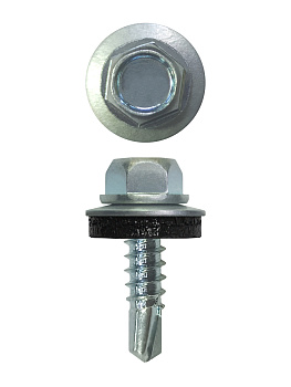 Саморез кровельный, 4.8х19 мм, сверло №2, zinc, уп. 400 шт.