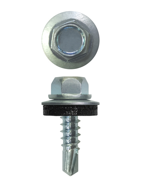 Саморез кровельный, 4.8х19 мм, сверло №2, zinc, уп. 400 шт.