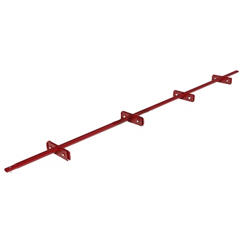 Снегозадержатель для фальцевой кровли Roofsystems Prestige Single фальц 4 опоры, 2 трубы, овал 45х25, L=3000 мм, RAL 3011