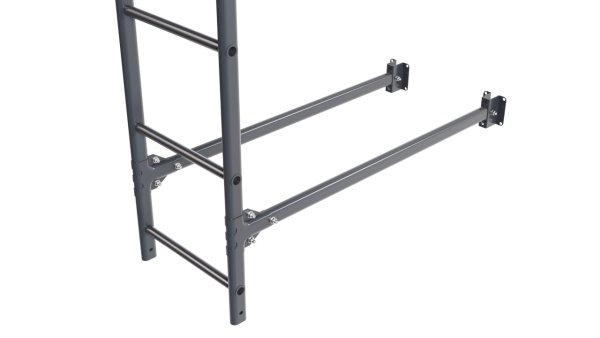 Фасадная лестница Borge, нижняя секция, L=1800 мм RAL 7024