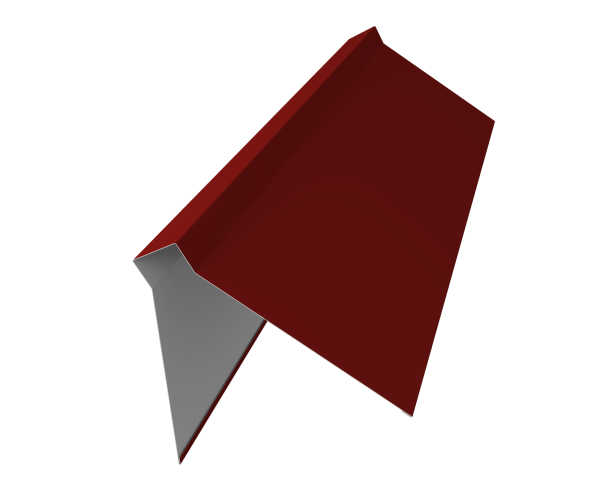 GL Планка конька плоского, 220х50х220 мм 0.45 мм, PE, RAL 3011, L=2000 мм