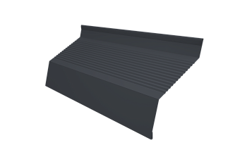 Ламель для забора жалюзи, Milan Gofr, с пленкой 0.45 мм, Drap TwinColor, RAL 7024