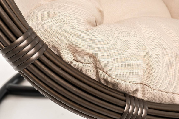 Кресло-кокон подвесное из искусственного ротанга, Венеция цвет: бронзовый