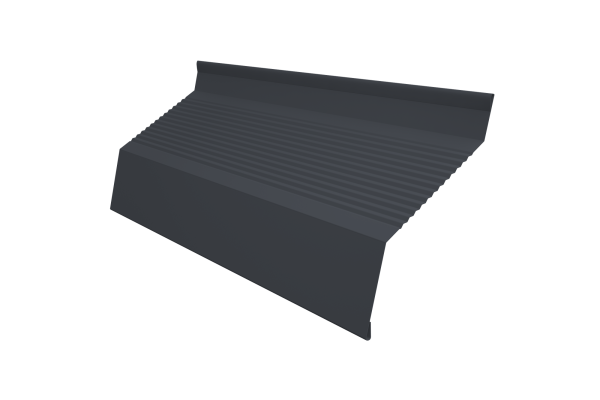 Ламель для забора жалюзи, Milan Gofr, с пленкой 0.45 мм, Drap TwinColor, RAL 7024