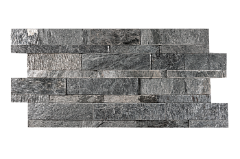 Кварцит, 3D панель из камня, 600х150 мм, Natural Silver Shine, 8 шт/уп