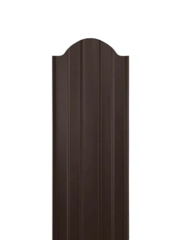 ММТ Штакетник М-образный, фигурный, 110 мм 0.5 мм, PE-double Matt, RAL 8017