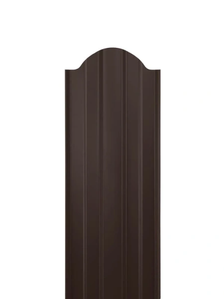 ММТ Штакетник М-образный, фигурный, 110 мм 0.5 мм, PE-double Matt, RAL 8017