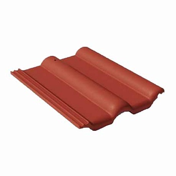 Рядовая черепица Braas Франкфурт 420х330 мм цвет: вишня