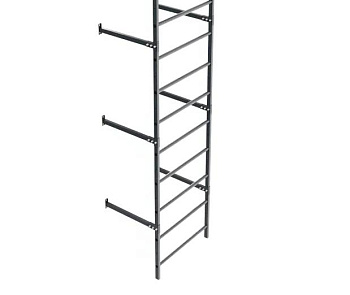 Секция пожарной лестницы Borge 800, L=3000 мм RAL 7016