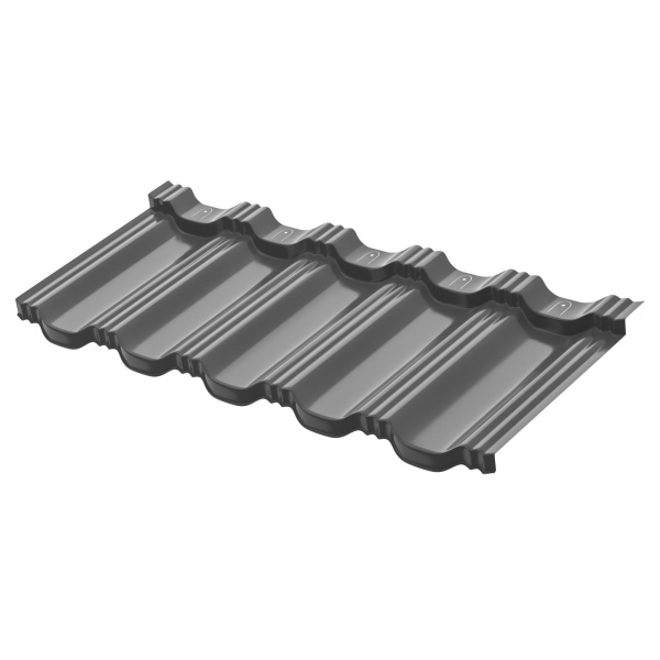 Модульная металлочерепица Aquasystem, Гётеборг 1205х415 мм 0.5 мм, PE, RAL 7024