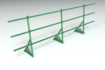 Ограждение кровельное, универсальное Roofsystems Prestige Next, H=900 мм RAL 6002, L=3000 мм