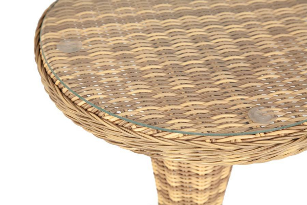 Стол кофейный из искусственного ротанга, Леванте цвет: соломенный