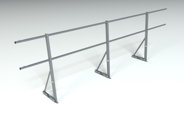 Ограждение кровельное для фальцевой кровли Roofsystems Econom фальц, H=900 мм RAL 7004, L=3000 мм