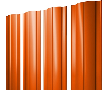 GL Штакетник Twin с прямым резом 0.45 мм, PE, RAL 2004