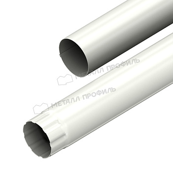 Труба водосточная Ø90 мм, Металл Профиль, GrandSystem, L=3000 мм, PE, RAL 9010