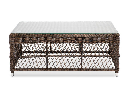 Стол журнальный из искусственного ротанга, Гранд Латте цвет: коричневый