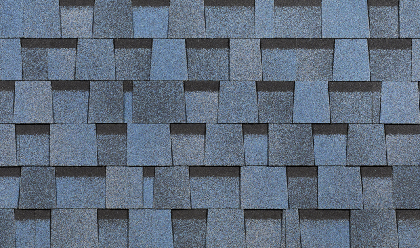 Ламинированная битумная черепица, Docke, Dragon Lux цвет: голубика, 2.38 м² / уп.