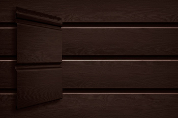 Сайдинг Grand Line, Double-брус, L=3000 мм, серия Premium Acryl, цвет: темный дуб