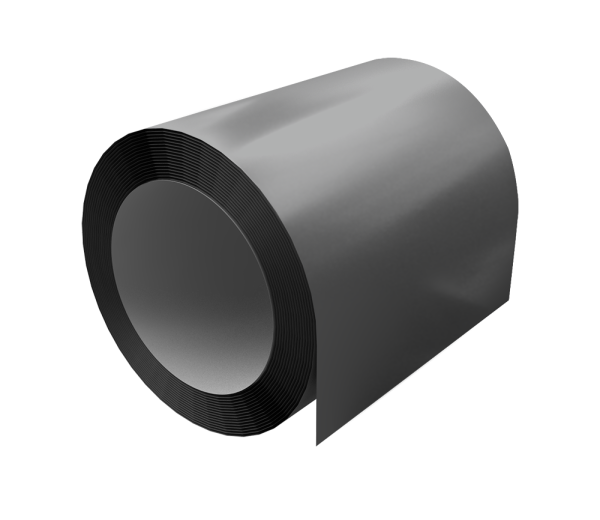 Штрипс GL 625 мм 0.7 мм, PE, RAL 9006