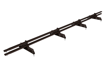 Снегозадержатель универсальный Roofsystems Prestige Next 4 опоры, 2 трубы, овал 45х25, L=3000 мм, RAL 8019