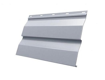 Металический сайдинг Grand Line, корабельная доска 0.5 мм, Satin, RAL 9006