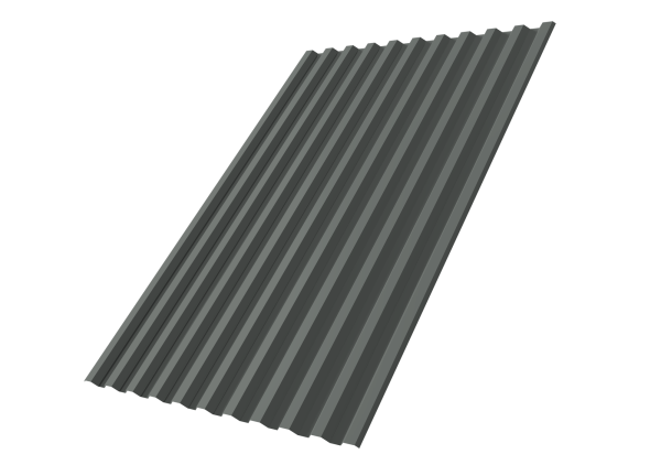 Профилированный лист GL C21 R, 0.45 мм, PE, RAL 7005