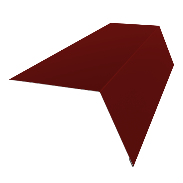 GL Карнизная планка 100х85 мм, широкая 0.45 мм, PE, RAL 3011, L=3000 мм